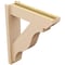 Ekena Millwork 5 1/2-in W x 20-in D x 24-in H Funston Slat Rough Cedar Woodgrain TimberThane Outlooker, Primed Tan OUTUR055X20X24FST24RCPR - alternate 3